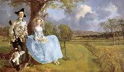 Thomas Gainsborough Mr. and Mr.s Andrews oil painting on canvas
